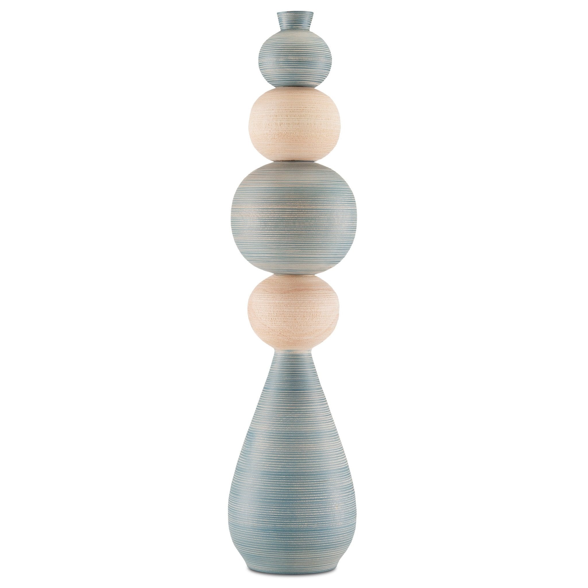 Ringling Large Vase - Gray/Natural - - Decor - Tipplergoods