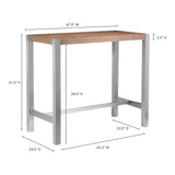Riva Bar Table - Brown - - Furniture - Tipplergoods