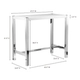 Riva Bar Table - White - - Furniture - Tipplergoods