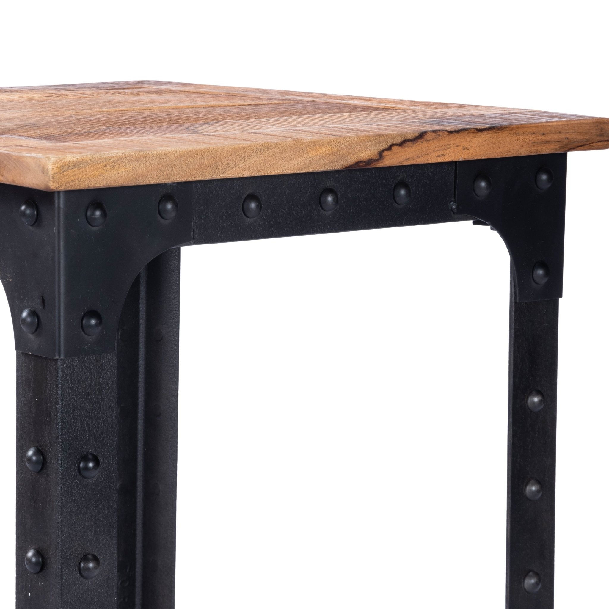 River Wood & Metal Dining Table - Furniture - Tipplergoods