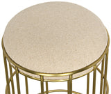 Ryley Counter Stool, Metal with Brass Finish - Furniture - Tipplergoods