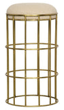Ryley Counter Stool, Metal with Brass Finish