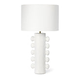 Sanya Metal Table Lamp - White - - Decor - Tipplergoods