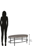 Sedona Oval Cocktail Table - Furniture - Tipplergoods