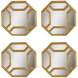 Set Of Four Octagonal Gold Gilt Mirrors - Decor - Tipplergoods