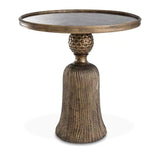 Side Table Fiocchi antique gold finish L - Furniture - Tipplergoods
