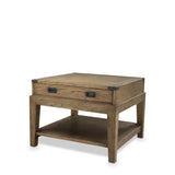 Side Table Military - Smoked oak | gunmetal finish - - Furniture - Tipplergoods