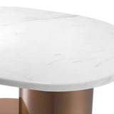 Side Table Tosca brushed copper finish - Furniture - Tipplergoods