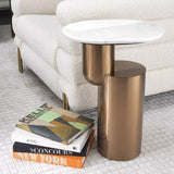 Side Table Tosca brushed copper finish - Furniture - Tipplergoods