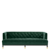 Sofa Castelle roche dark green velvet - Furniture - Tipplergoods