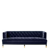 Sofa Castelle savona midnight blue velvet - Furniture - Tipplergoods