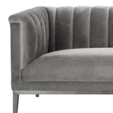 Sofa Raffles roche porpoise grey velvet - Furniture - Tipplergoods
