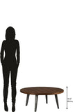 Splayed Leg Round Cocktail Table - Furniture - Tipplergoods