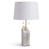 Square Raw Alabaster Table Lamp - Decor - Tipplergoods