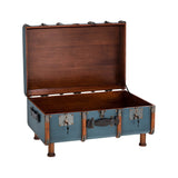 Stateroom Trunk Table - Petrol & Honey - - Furniture - Tipplergoods