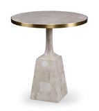 Stone Pedestal Occasional Table - Furniture - Tipplergoods