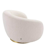 Swivel Chair Brice bouclé cream - Furniture - Tipplergoods