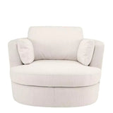 Swivel Chair Clarissa - Avalon white | swivel base - - Furniture - Tipplergoods