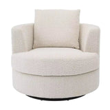 Swivel Chair Felix bouclé cream - Furniture - Tipplergoods