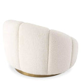 Swivel Chair Inger bouclé cream - Furniture - Tipplergoods
