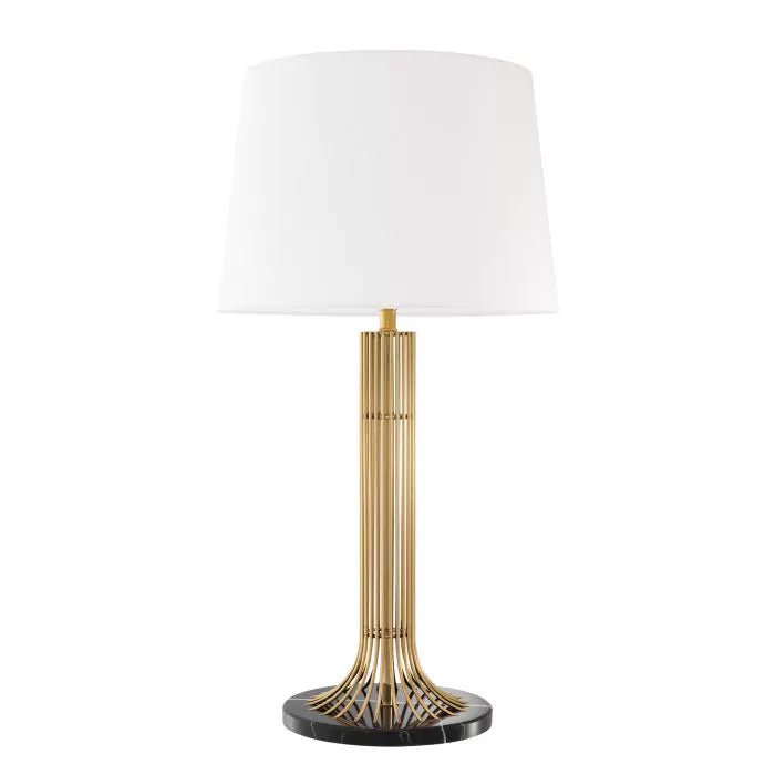Table Lamp Biennale gold finish incl shade - Decor - Tipplergoods
