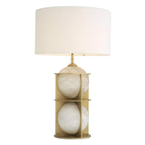 Table Lamp Eternity antique brass incl shade UL