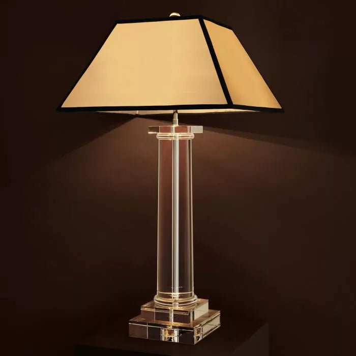 Table Lamp Kensington Crystal incl grey shade - Decor - Tipplergoods