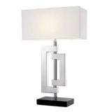 Table Lamp Leroux polished ss incl shade - Decor - Tipplergoods