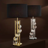 Table Lamp Lorenzo - Nickel finish | crystal glass - - Decor - Tipplergoods