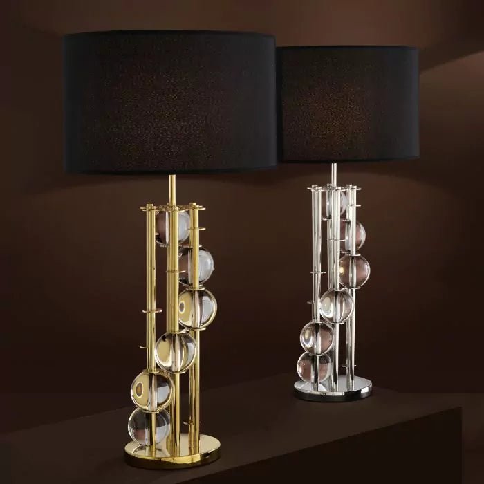 Table Lamp Lorenzo - Gold finish | crystal glass - - Decor - Tipplergoods