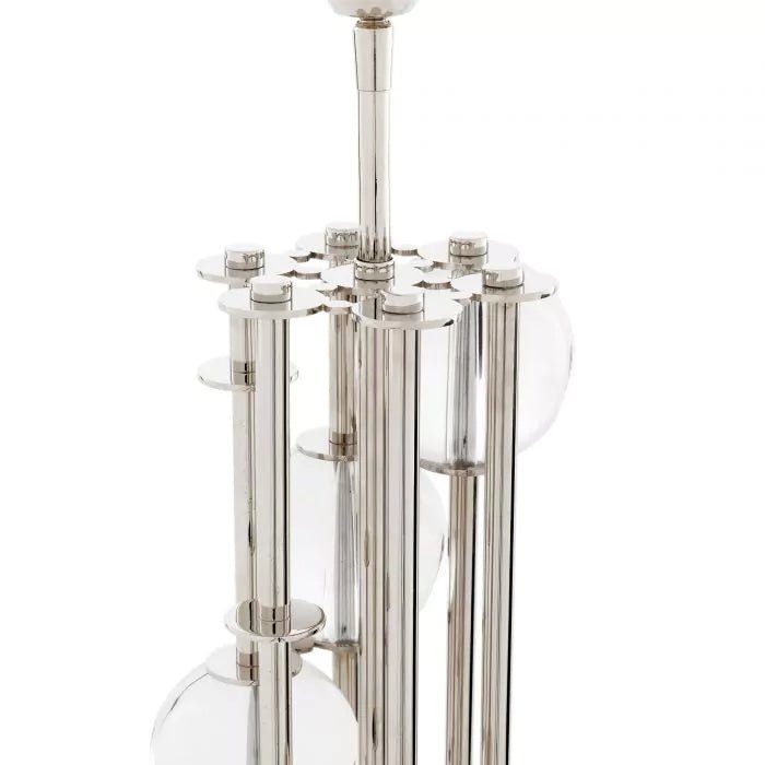 Table Lamp Lorenzo - Nickel finish | crystal glass - - Decor - Tipplergoods