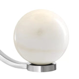 Table Lamp Luigi - Honed white marble | nickel finish - - Decor - Tipplergoods