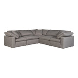 Terra Condo Classic L Modular Sectional Livesmart Fabric - Grey - - Furniture - Tipplergoods