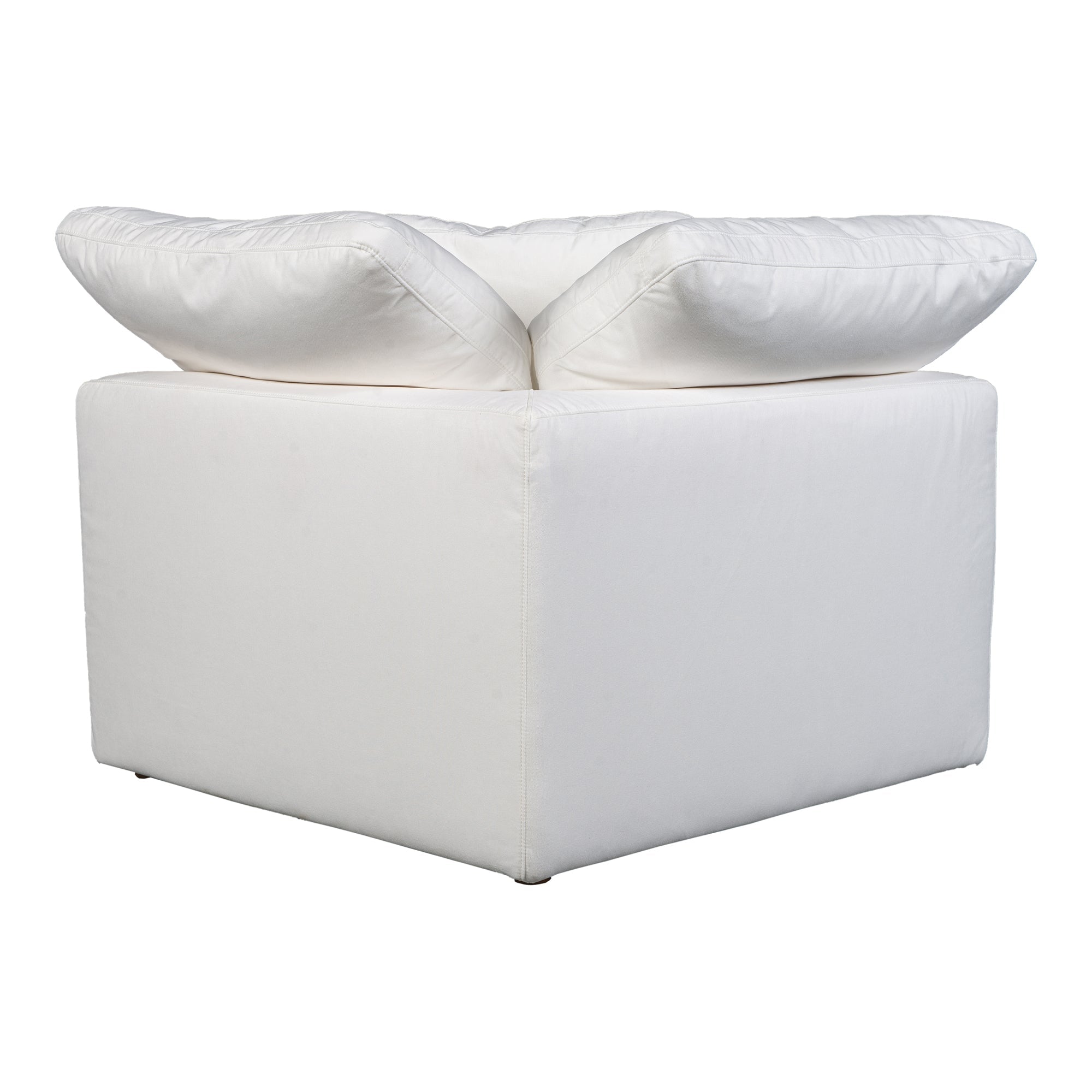 Terra Condo Corner Chair Livesmart Fabric - White - - Furniture - Tipplergoods