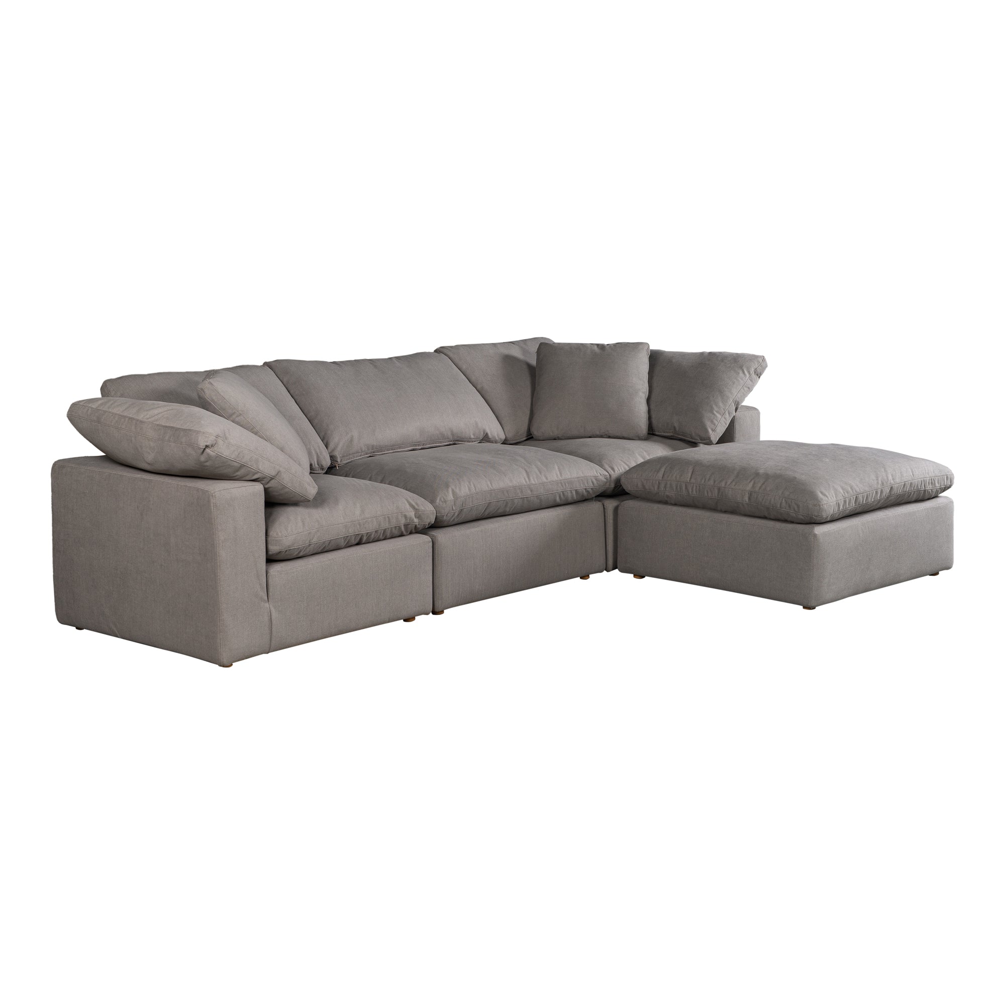 Terra Condo Lounge Modular Sectional Livesmart Fabric - White - - Furniture - Tipplergoods