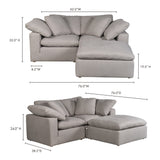 Terra Condo Nook Modular Sectional Livesmart Fabric - Grey - - Furniture - Tipplergoods