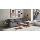 Terra Condo Slipper Chair Livesmart Fabric - Grey - - Furniture - Tipplergoods