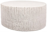 Trunk Cocktail Table, White Fiber Cement
