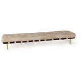 Tufted Gallery Bench - Cappuccino - - Furniture - Tipplergoods