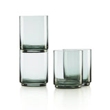 Tuscany Classics Stackable Glasses Green Tall Set of 4
