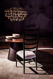 Vesuvius Dining Table, Black Metal - Furniture - Tipplergoods