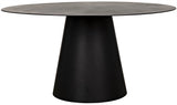 Vesuvius Dining Table, Black Metal - Furniture - Tipplergoods