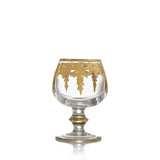 Vetro Gold Brandy Glass, 24k Gold
