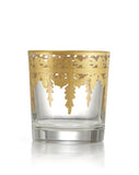 Vetro Gold Double Old Fashioned Glass, 24k Gold