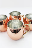 Vintage Inspired Copper Mugs Set/4 - Tipplergoods