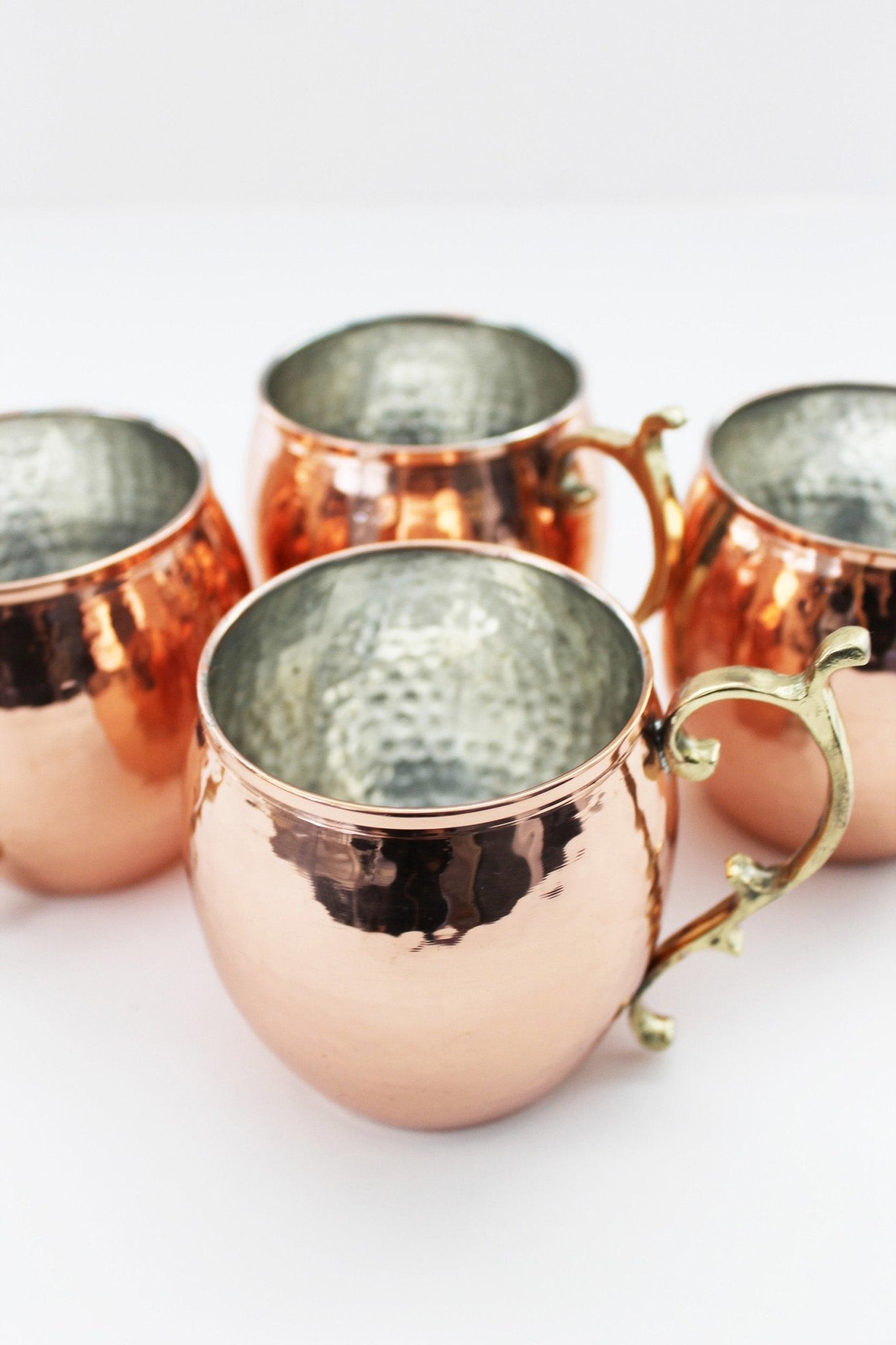 Vintage Inspired Copper Mugs Set/8 - Tipplergoods