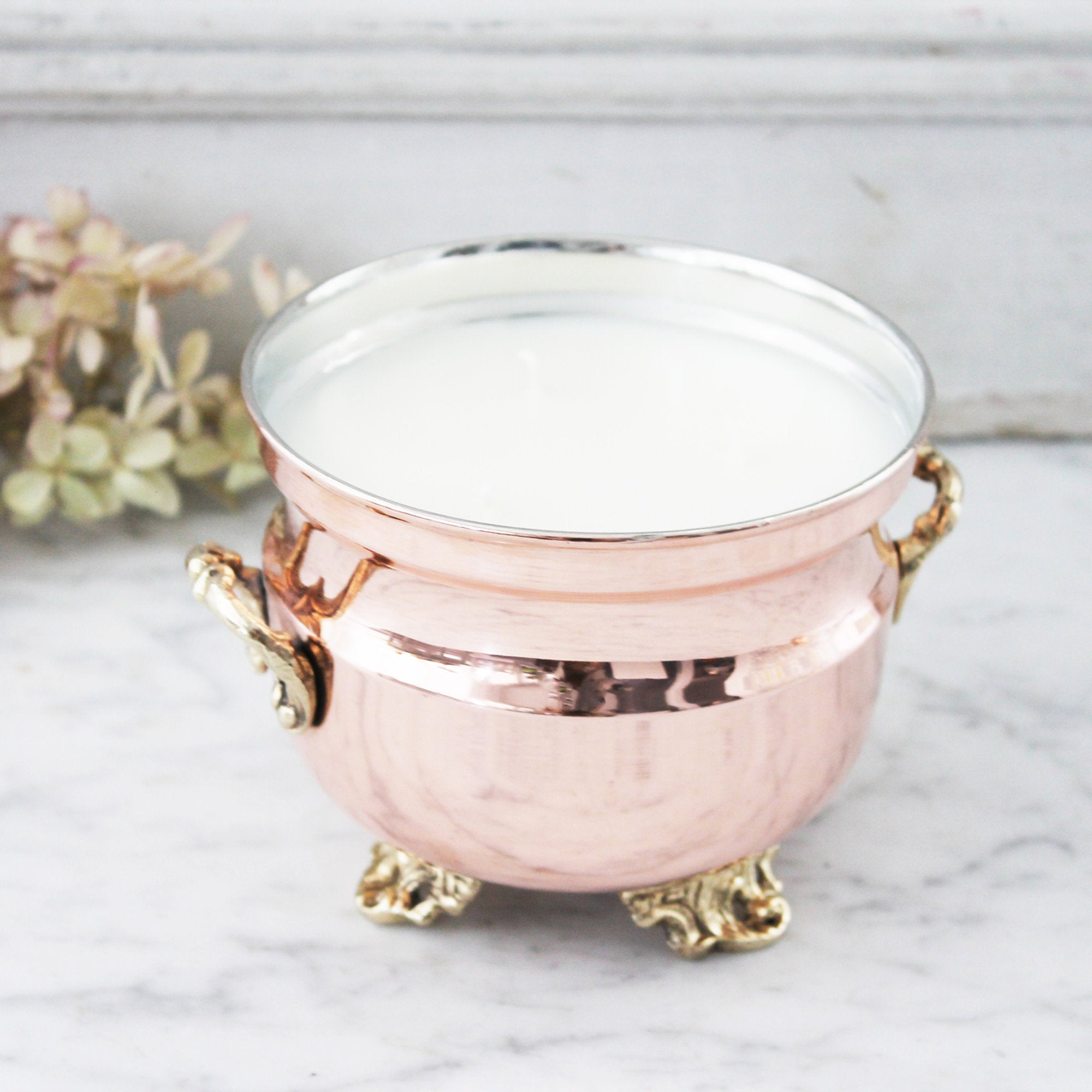 Vintage Inspired Grapefruit Mint Jardiniere Candle - Tipplergoods