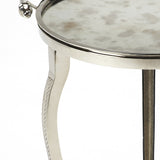 Viola Metal & Mirror End Table - Furniture - Tipplergoods