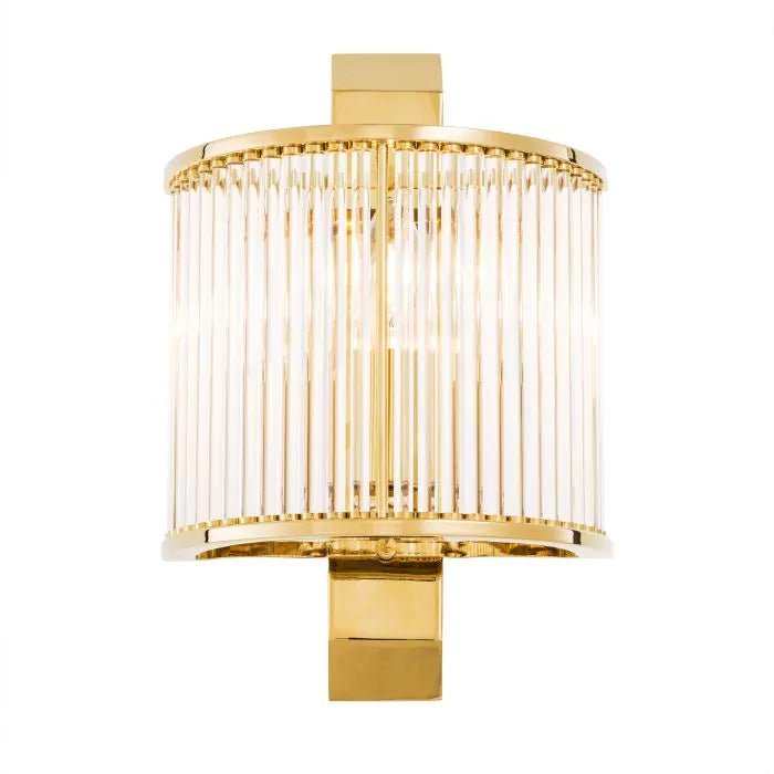 Wall Lamp Oakley - Gold finish | clear glass - - Decor - Tipplergoods