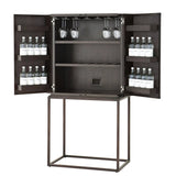 Wine Cabinet DeLaRenta coffee oak veneer - Furniture - Tipplergoods